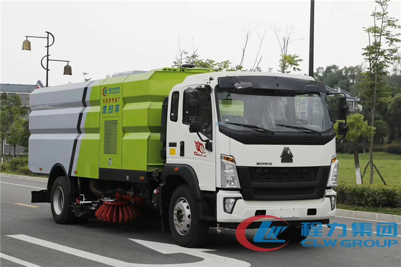 國六重汽豪沃16噸（9水/7塵）洗掃車