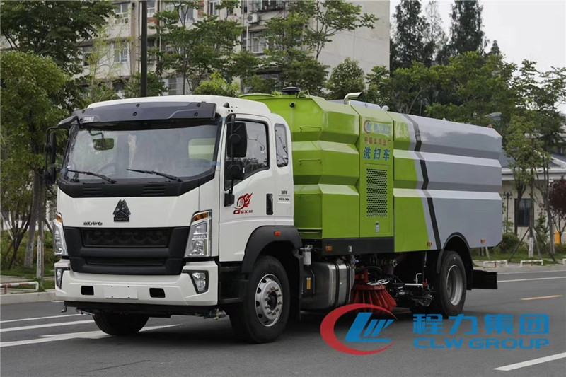 國六重汽豪沃16噸（9水/7塵）洗掃車