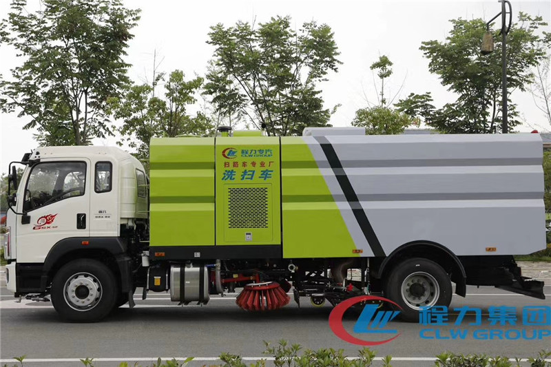 國六重汽豪沃16噸（9水/7塵）洗掃車