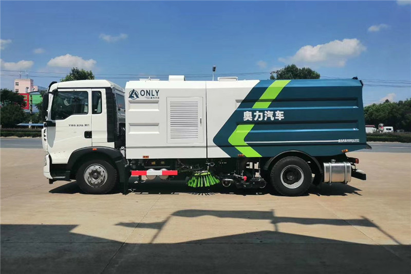 國六重汽T5G 16噸（9水/7塵）洗掃車