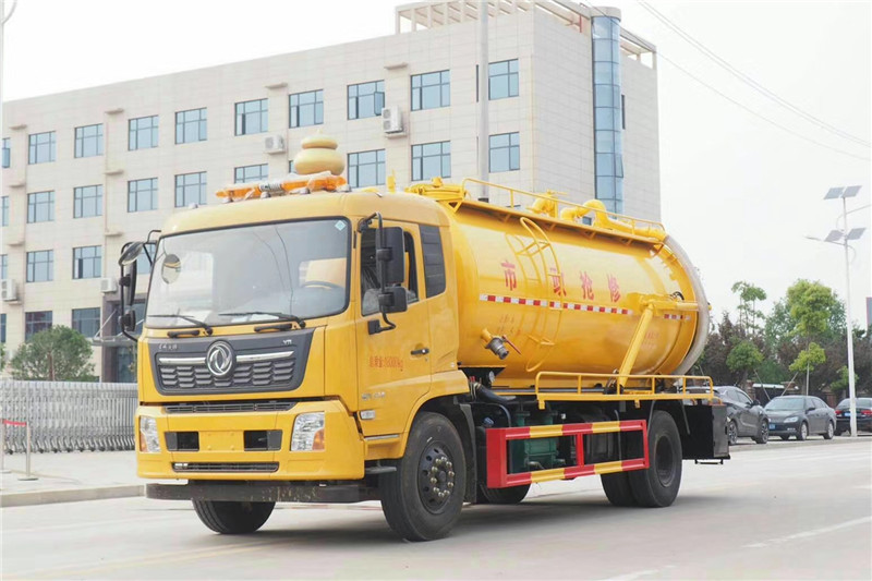 國六東風(fēng)天錦一體式14方 清洗吸污車