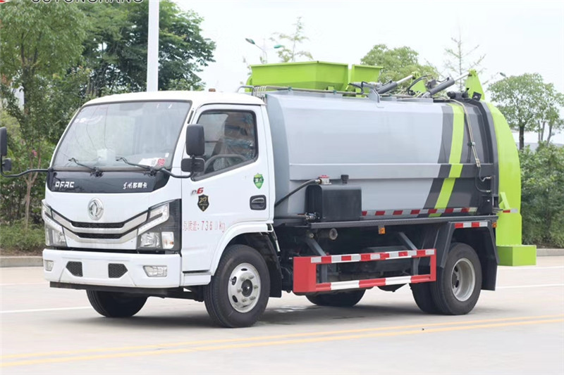 國(guó)六小多利卡5方 餐廚垃圾車(方罐）