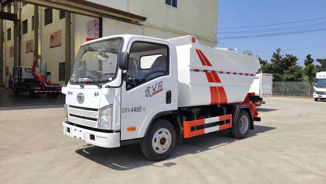 國六藍(lán)牌一汽解放型無泄漏垃圾車