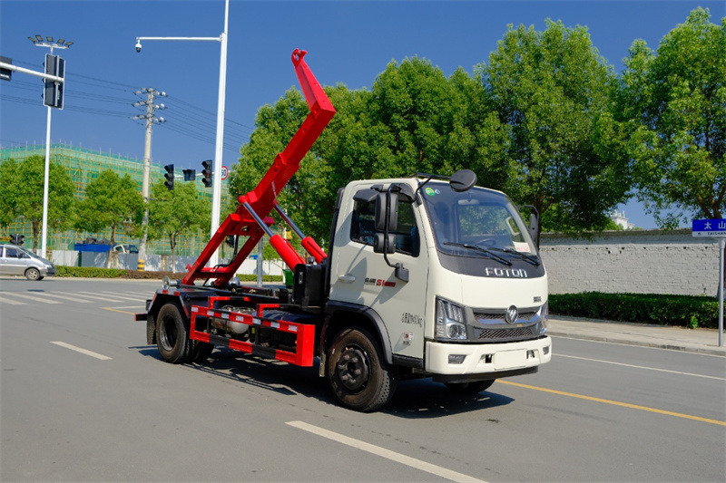 福田黃牌重載勾臂垃圾車